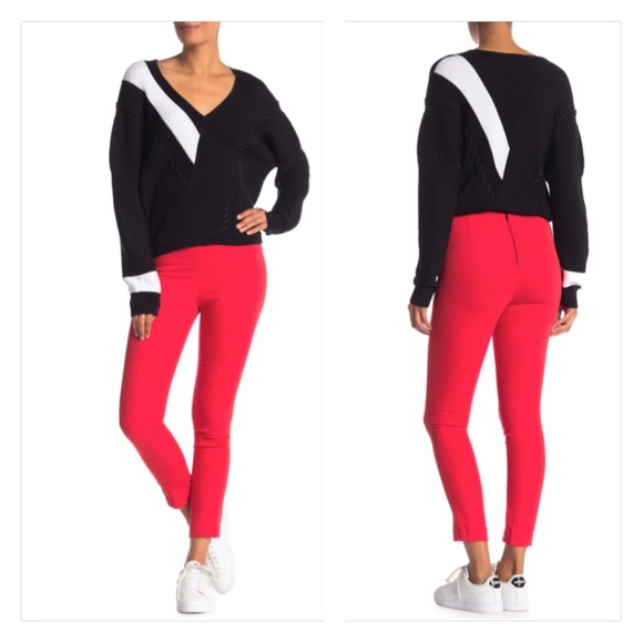 rag & bone Pants - RAG & BONE true red Simone denim pant